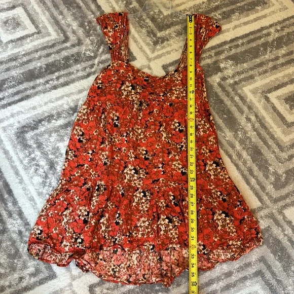 FREE PEOPLE PATTERN PLAY MINI DRESS NIGHT COMBO FLORAL - SZ XL - Picture 4 of 8